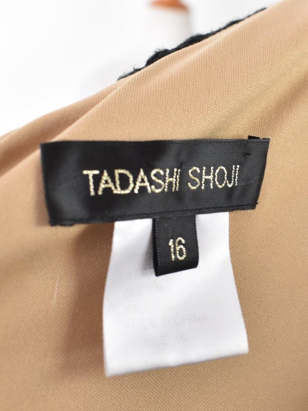 Tadashi Shoji One Shoulder Lace Cocktail Dress - 16 - Picture 9 of 9